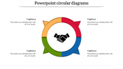 Free PowerPoint Circular Diagrams - Circular Pie Model